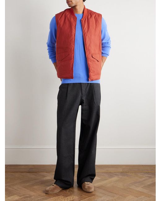 Sid Mashburn Blue Cashmere Sweater for men