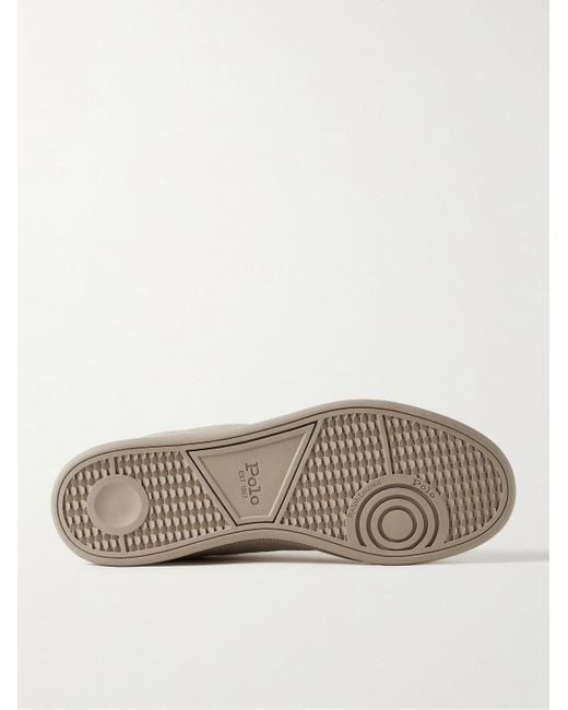 Polo Ralph Lauren Natural Heritage Court Ii Logo-debossed Suede Sneakers for men