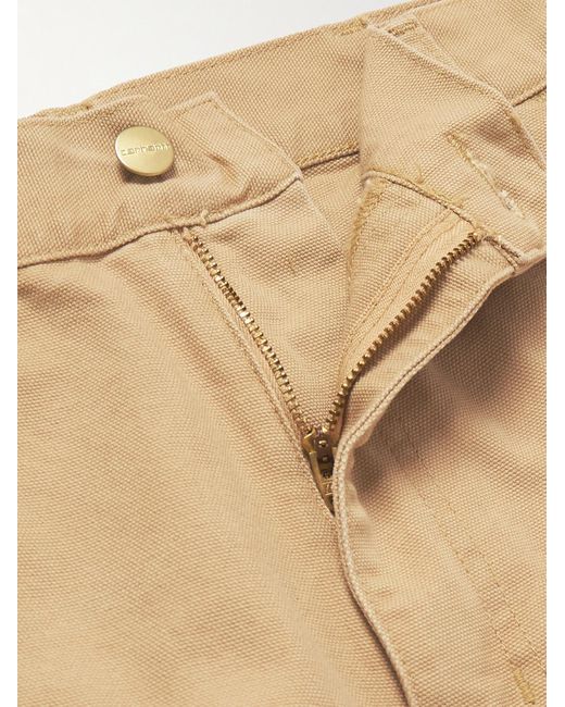 Carhartt Natural Straight-leg Organic Cotton-canvas Shorts for men