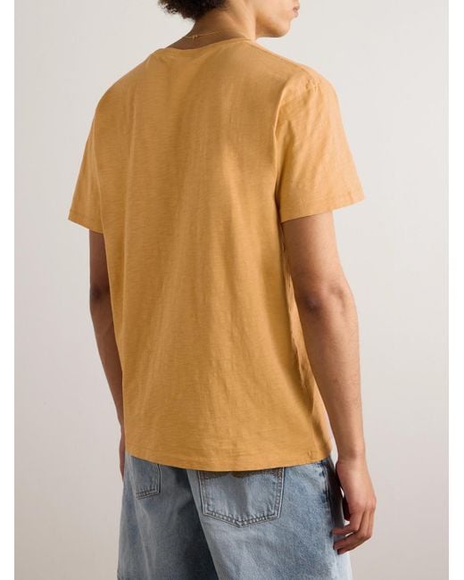 Nudie Jeans Orange Roffe Cotton-jersey T-shirt for men
