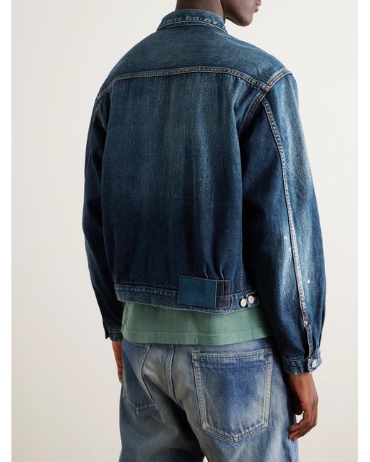 Visvim Blue Social Sculpture Selvedge Denim Jacket for men