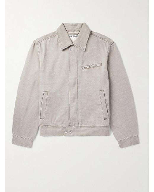 Our Legacy Gray Miller Denim Jacket for men