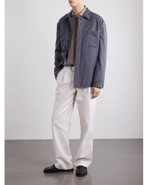 Eleventy Purple Cashmere Overshirt for men