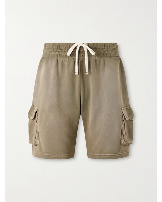 Les Tien Natural Yacht Straight-Leg Cotton-Jersey Cargo Shorts for men