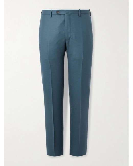 Slowear Blue Slim-Fit Wool And Cashmere-Blend Twill Suit Trousers for men