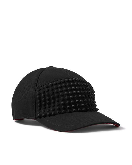 Christian Louboutin Spiked Cotton canvas Hat in Black for Men Lyst