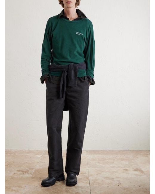 Enfants Riches Deprimes Green Logo-Print Cotton-Jersey T-Shirt for men