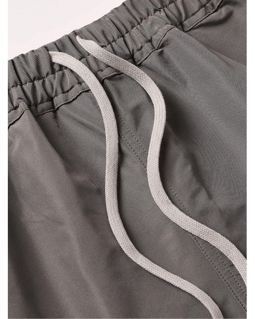 Rick Owens Kinetix weit geschnittene Shorts aus recycelter Faille mit Kordelzugbund in Gray für Herren