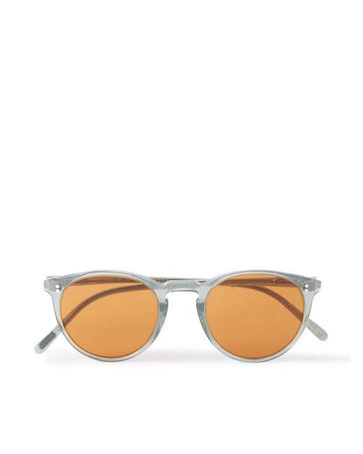 Oliver Peoples Blue Round-frame Acetate Sunglasses for men