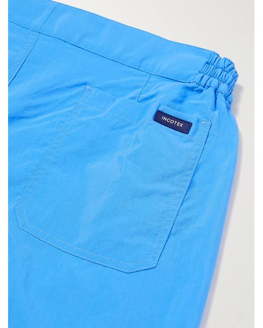 Slowear Blue Slim-Fit Mid-Length Swim Shorts for men