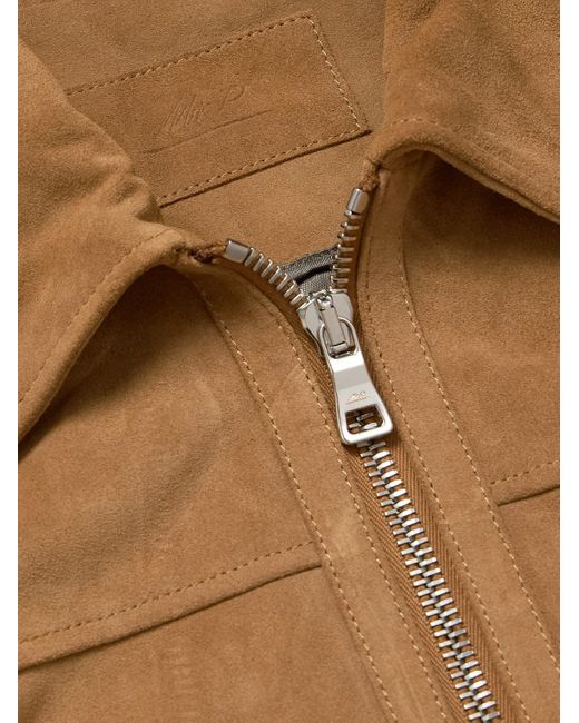 Mr P. Natural Suede Coach Jacket for men
