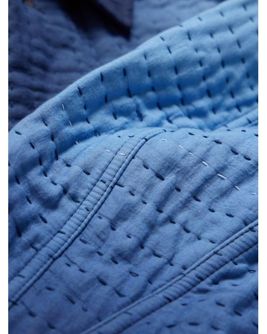 YMC Arbeitsjacke aus gesteppter Baumwolle mit Farbverlauf in Blue für Herren