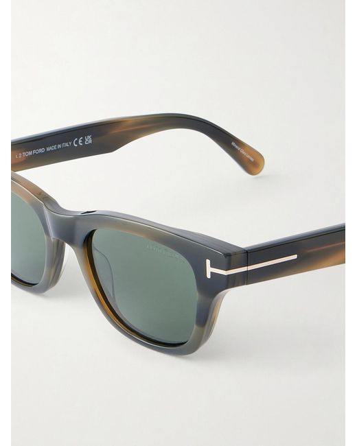 Tom Ford Green Caleb-02 Square-Frame Acetate Sunglasses for men