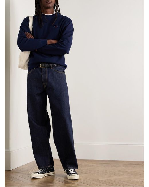 Noah NYC Stovepipe gerade geschnittene Jeans aus Selvedge Denim in Blue für Herren