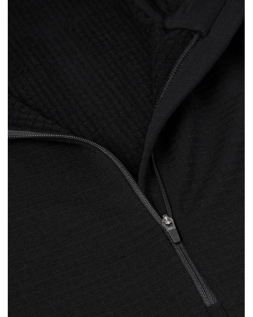 houdini Black Desoli Solid Merinotm Half-zip Ski Base Layer for men