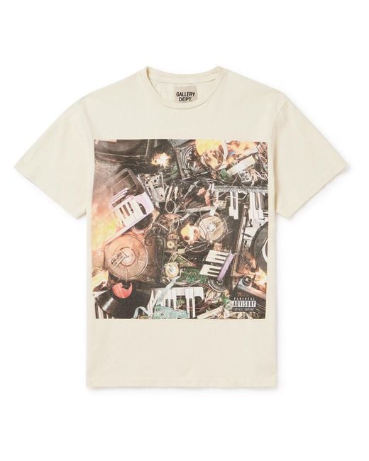 GALLERY DEPT. White Misery Cotton-jersey T-shirt for men