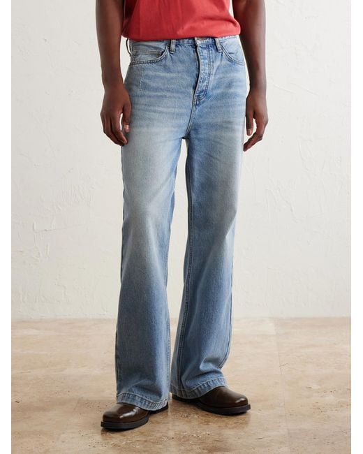 MANAAKI Blue Keni Straight-Leg Jeans for men