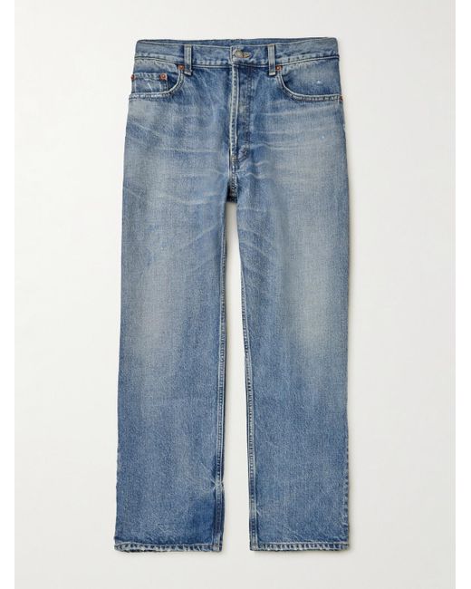 Saint Laurent Blue Mick Straight-leg Jeans for men
