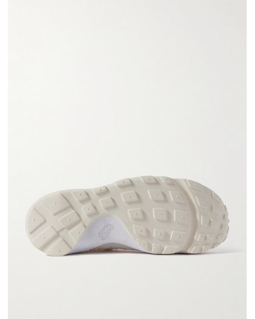 Nike Air Footscape Sneakers aus geflochtenem Webband und Mesh mit Velourslederbesatz in White für Herren