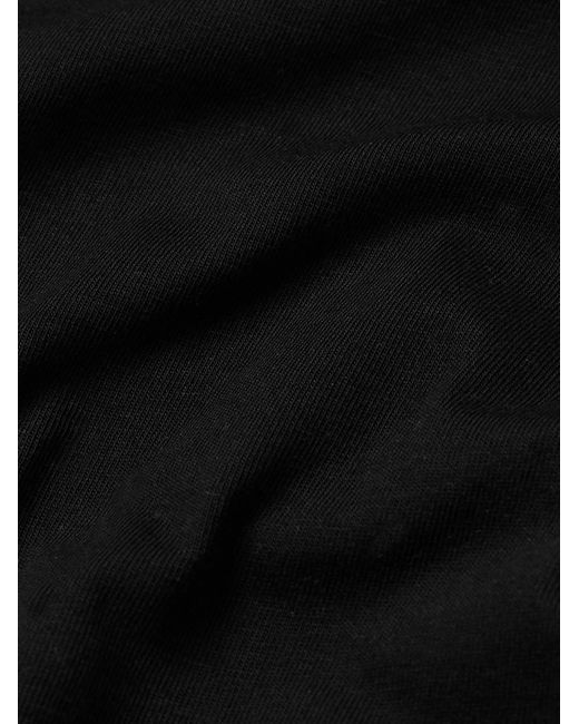 Gabriela Hearst Black Bandeira Cotton-Jersey T-Shirt for men