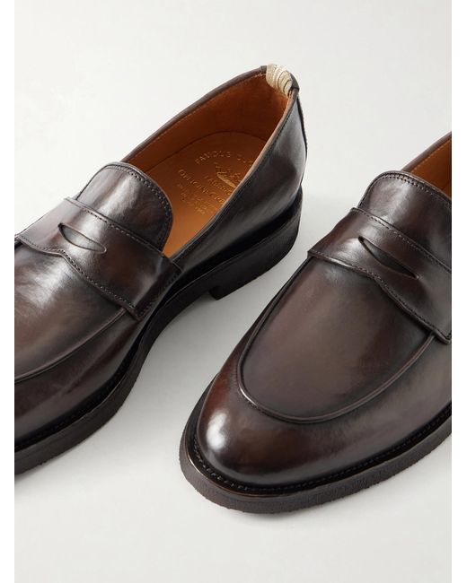 Officine Creative Brown Opera Flexi 101 Leather Loafers for men
