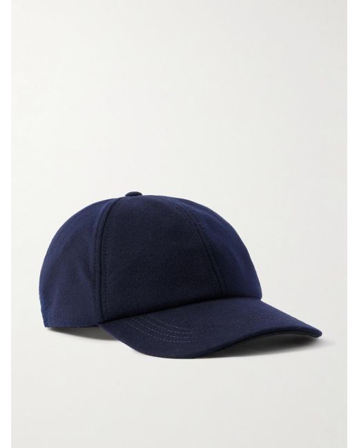 Sease Blue Cashmere Baseball Cap for men