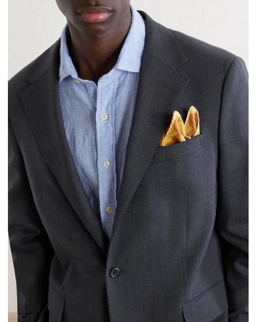 Polo Ralph Lauren Blue Wool-Blend Suit Jacket for men
