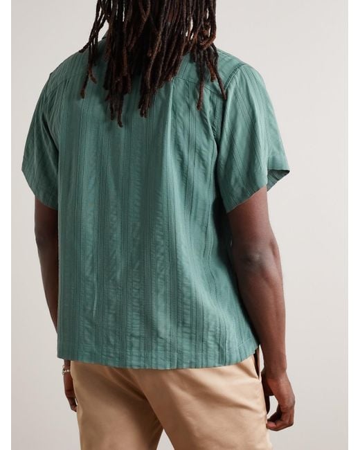 GALLERY DEPT. Green Mechanic Satin-jacquard Shirt for men