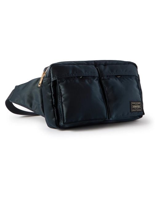 Porter-Yoshida and Co Black Tanker Nylon Belt Bag for men