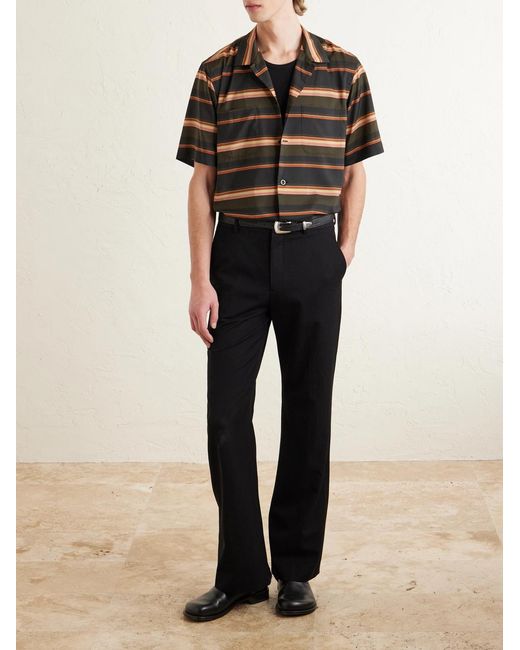 Sacai Multicolor Striped Satin Shirt for men