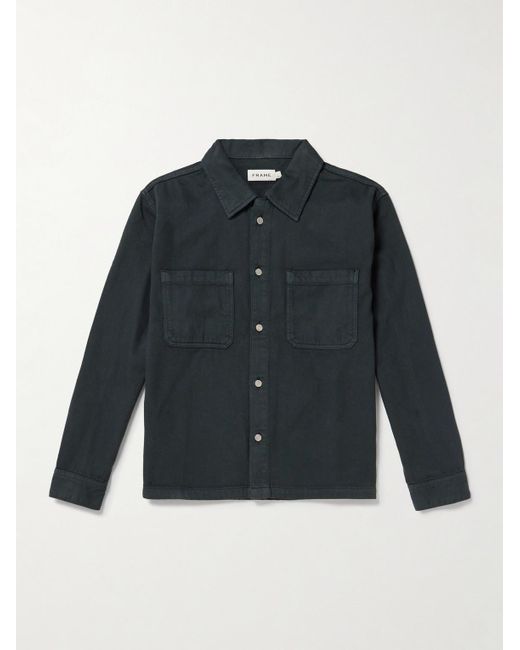 FRAME Blue Cotton Shirt for men