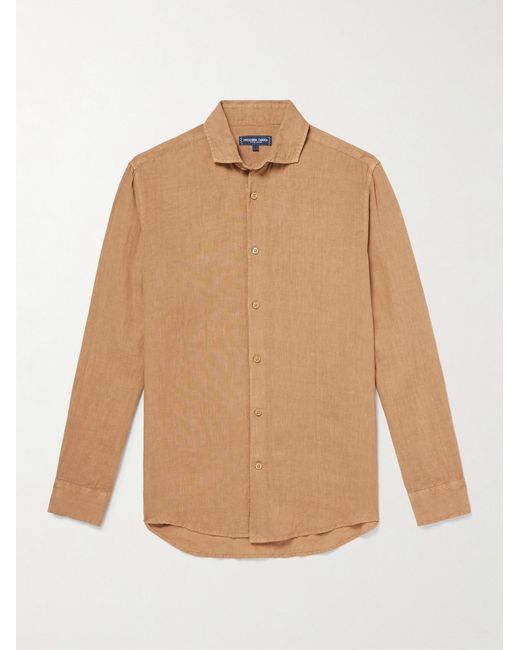 Frescobol Carioca Natural Antonio Linen Shirt for men