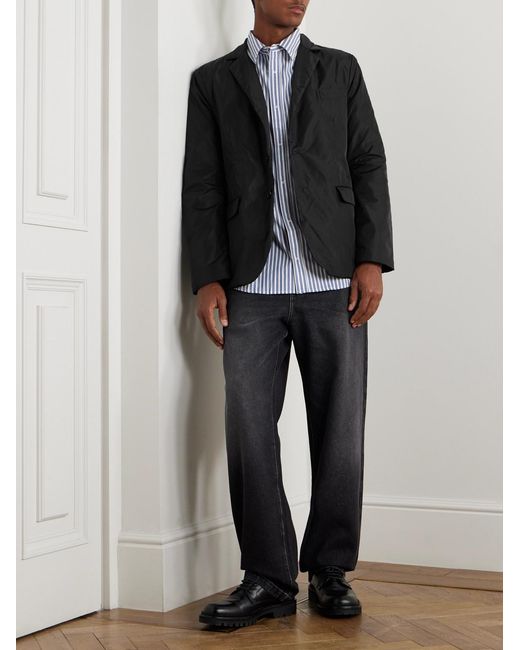 Aspesi Black Padded Shell Blazer for men