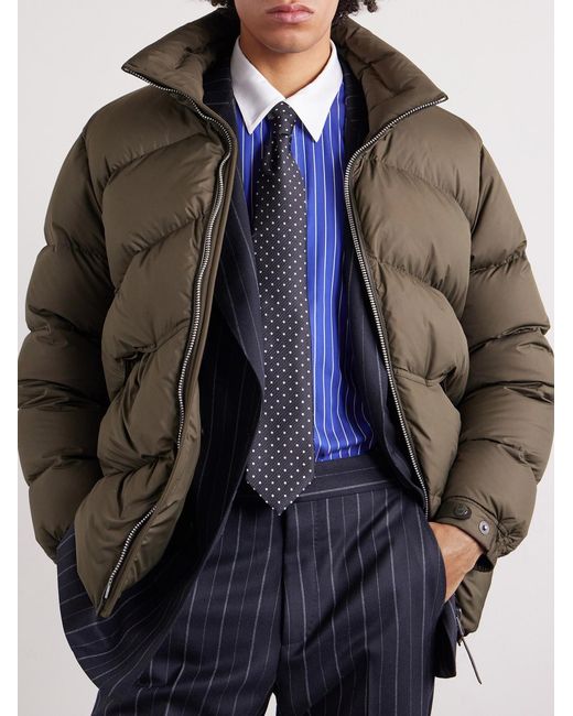 Tom Ford Green Padded Quilted Shell Jacket for men