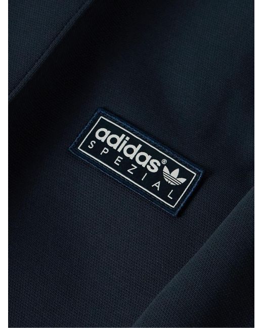 Adidas Originals Blue Angelzarke Logo-appliquéd Recycled-jersey Track Pants for men