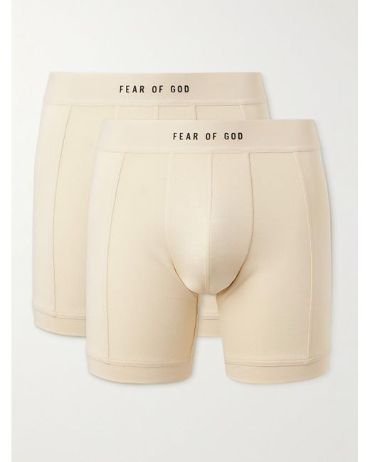 Fear Of God Natural Two-pack Stretch-cotton Jersey Boxer Briefs for men