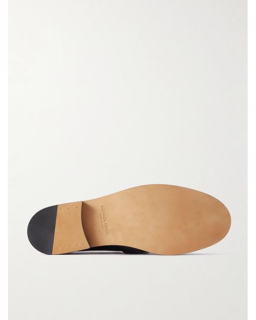 Bottega Veneta Black Astaire Knot-Detailed Leather Loafers for men