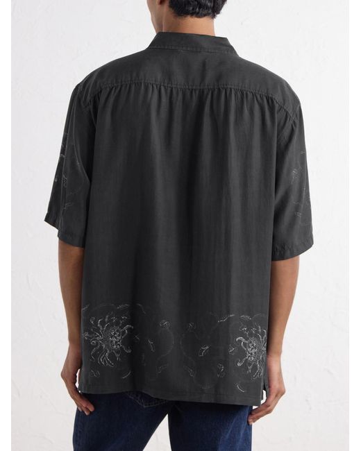 Our Legacy Black Every Printed Lyocell Shirt for men