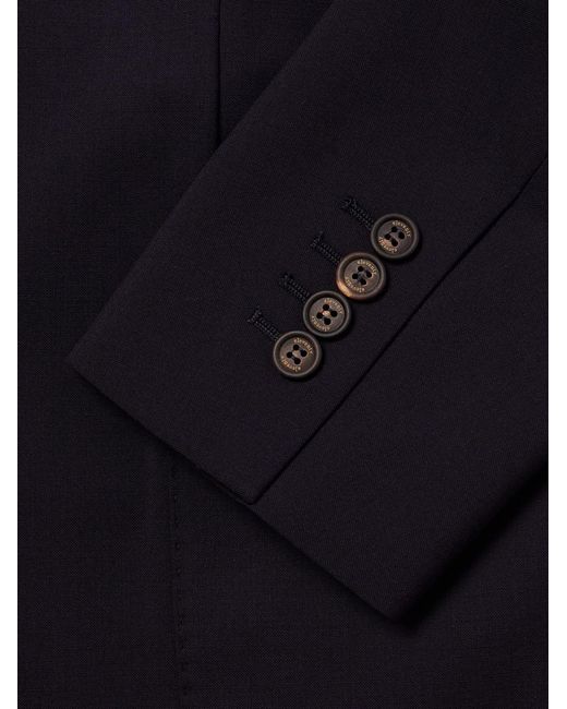Eleventy Blue Wool-blend Suit Jacket for men