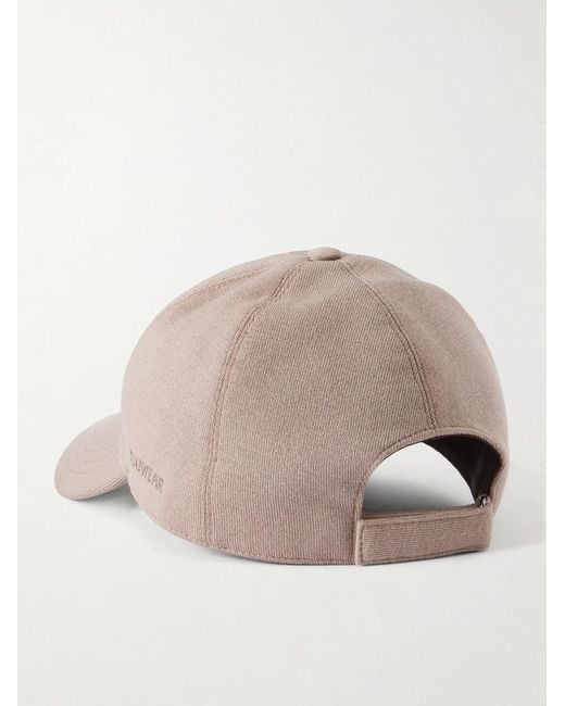 Slowear Natural Zanone Flexwool Wool-Blend Cap for men