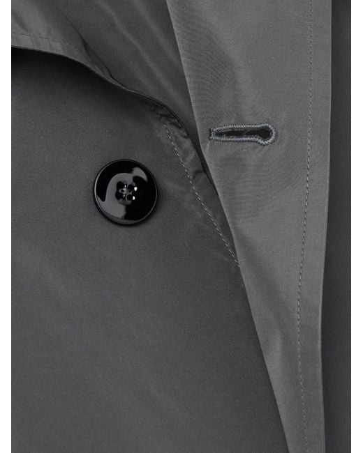 Jil Sander Black Shell Overcoat for men