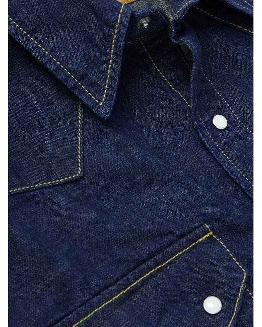 Remi Relief Blue Denim Shirt for men