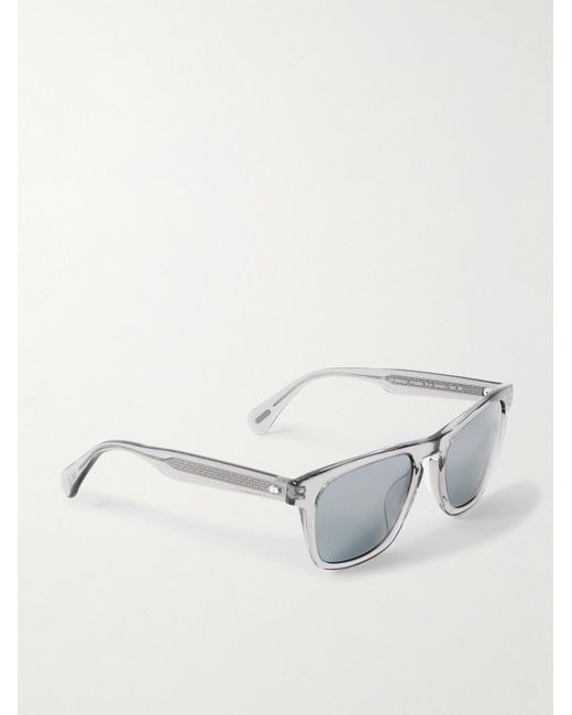 Oliver Peoples Gray Roger Federer R-3 Square-frame Acetate Sunglasses for men