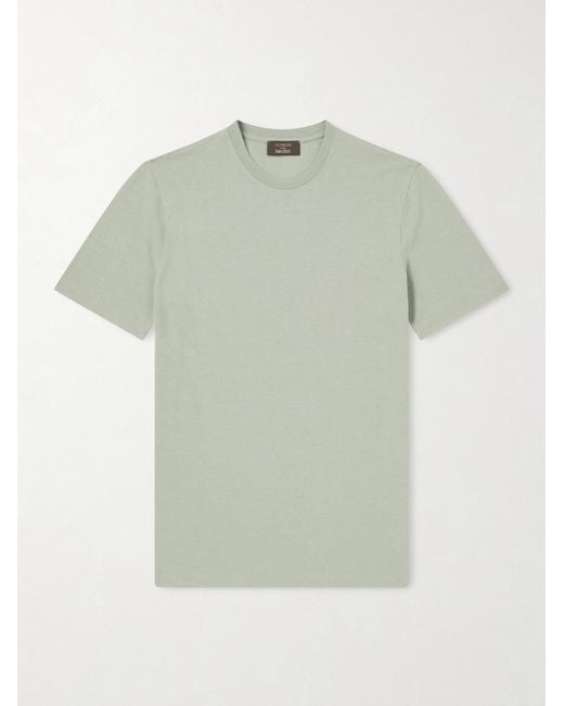 Slowear Green Slim-fit Cotton-jersey T-shirt for men