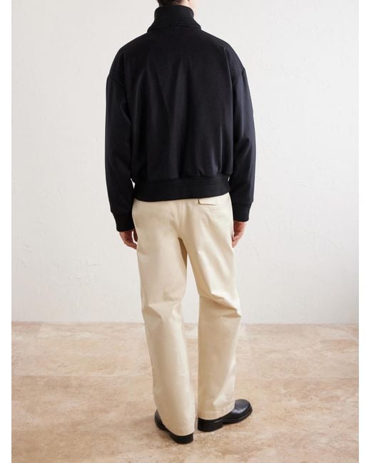 Barena Black Wool-Blend Blouson Jacket for men