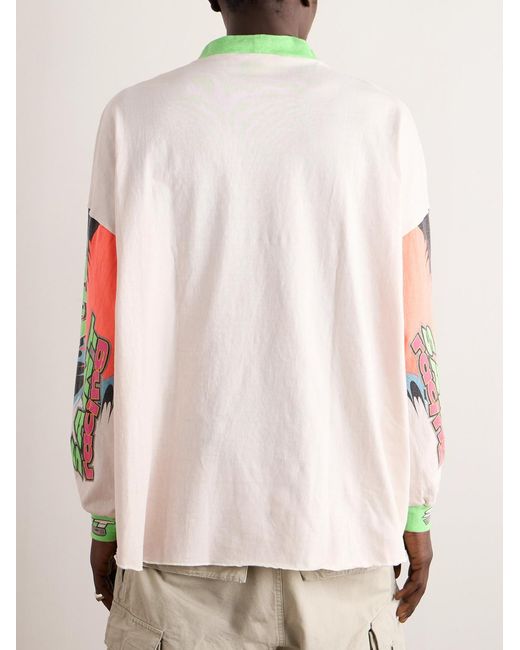 SAINT Mxxxxxx White Logo-Print Cotton-Jersey T-Shirt for men