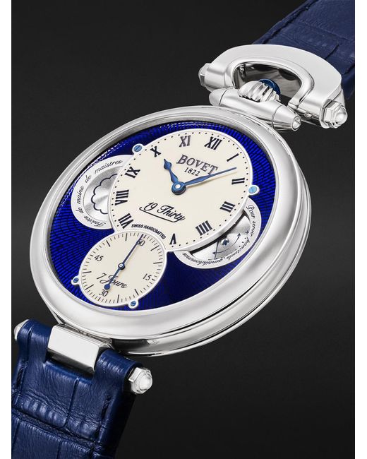 Bovet Black 19Thirty Hand-Wound Stainless Steel Watch, Ref. Nts0104 for men