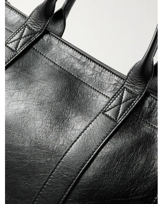 Metier Black Mariner Elvis Leather Tote Bag for men