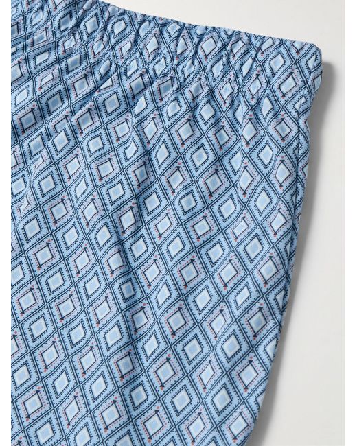 Hanro Blue Night & Day Printed Cotton-Jersey Pyjama Trousers for men
