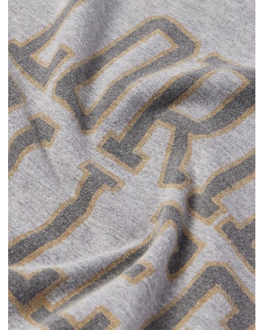 Remi Relief Gray Printed Cotton-jersey T-shirt for men